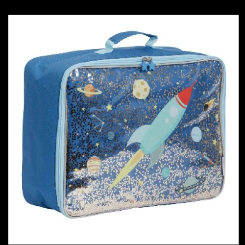 A little lovely company Βαλιτσάκι Glitter - Space Διάστημα 19,5L SCSPGL14