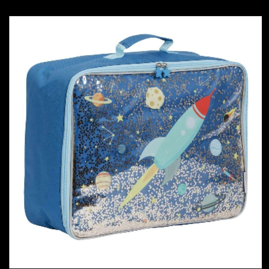 A little lovely company Βαλιτσάκι Glitter - Space Διάστημα 19,5L SCSPGL14