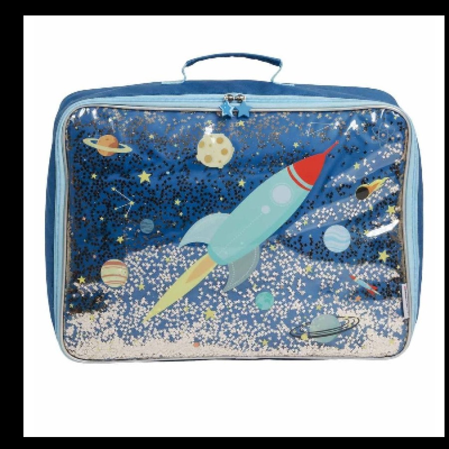 A little lovely company Βαλιτσάκι Glitter - Space Διάστημα 19,5L SCSPGL14