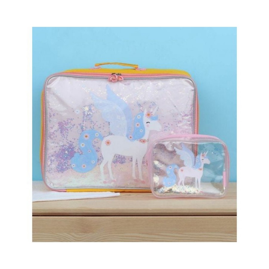 A little lovely company Βαλιτσάκι Glitter - Unicorn Μονόκερος SCUNGL13