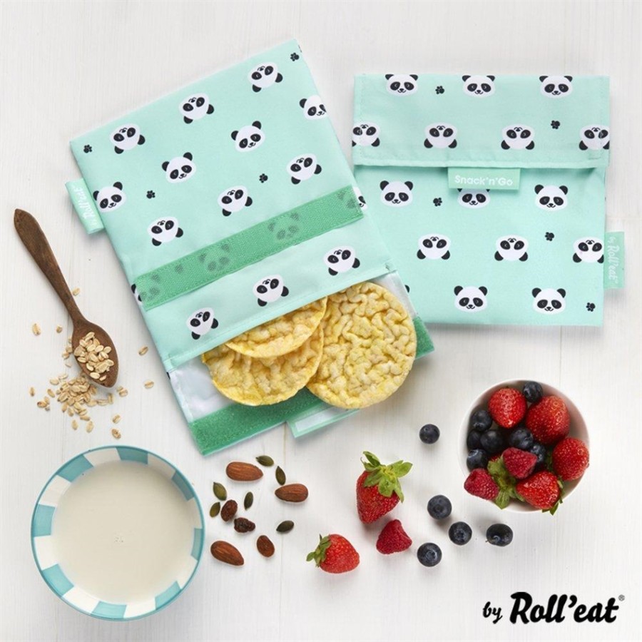 Ecolife Οικολογική Θήκη για Σνακ Snack ‘n’ Go PANDA (33-SG-KI009)