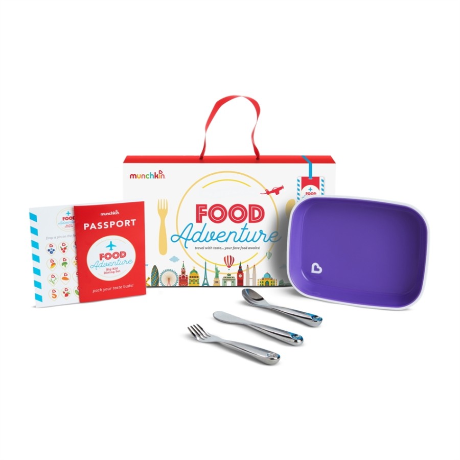 Munchkin Παιδικό Σετ Φαγητού Food Adventure Big Kid Purple - 051876