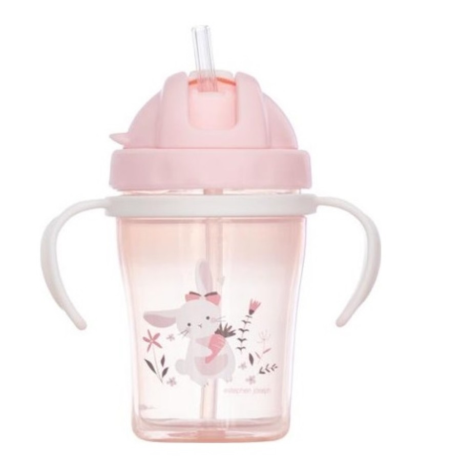 Stephen Joseph Κύπελλο με Καλαμάκι 6m+  150ml  Bunny  SJ120015