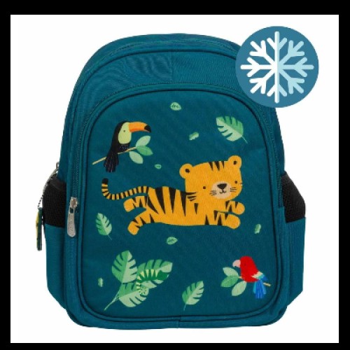 A little lovely company Τσάντα πλάτης με Ισοθερμική θήκη 27x32x19εκ. Jungle tiger BPJTGR41