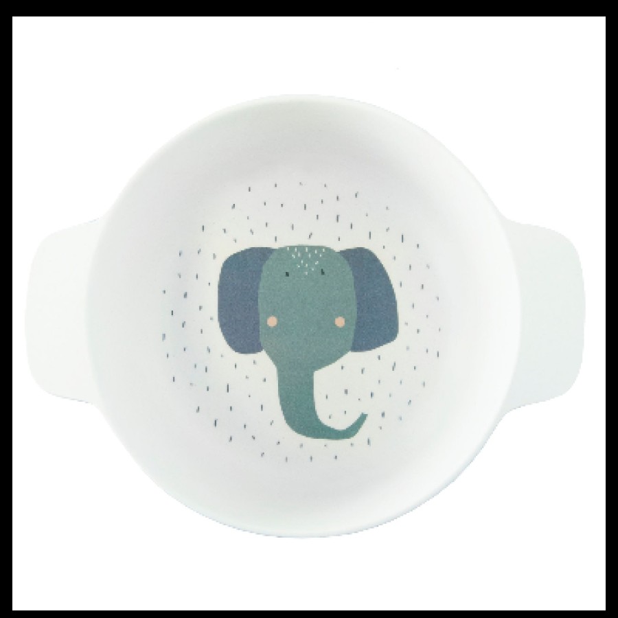 Trixie Παιδικό Μπολ από Μπαμπού με Φαρδιές Λαβές Mrs. Elephant Ελέφαντας 77325