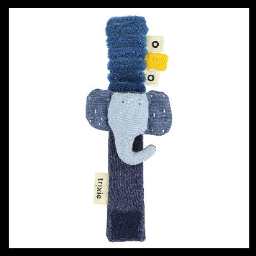 Trixie Βρεφική Κουδουνίστρα Καρπού WRIST RATTLE - MRS. ELEPHANT Ελέφαντας 77205