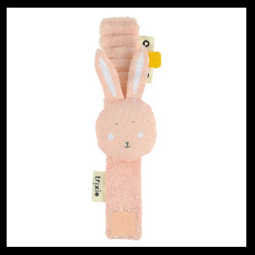 Trixie Βρεφική Κουδουνίστρα Καρπού WRIST RATTLE - MRS. Rabbit Κουνέλι 77202
