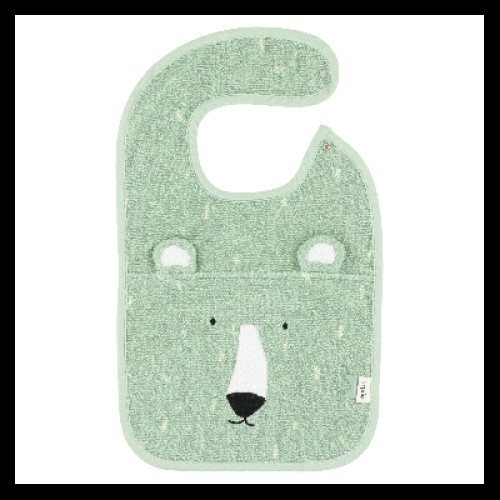 Trixie Σαλιάρα από 100% Οργανικό Βαμβάκι BIB - MR. POLAR BEAR Πολική Αρκούδα 77103