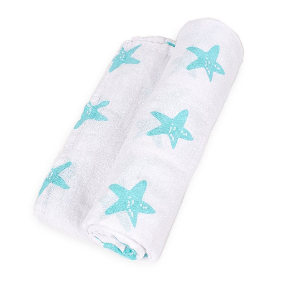 Interbaby πάνα κουνιας  από βαμβάκι και μπαμπού 120 x 120 cm. verde 99890V