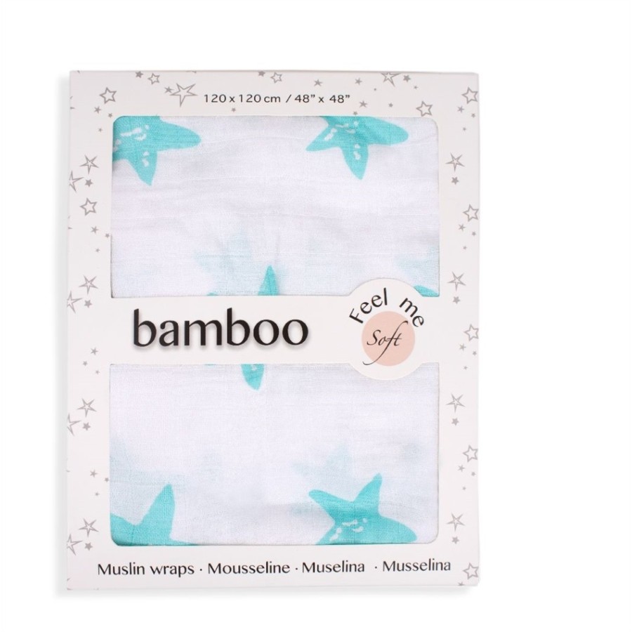 Interbaby πάνα κουνιας  από βαμβάκι και μπαμπού 120 x 120 cm. verde 99890V