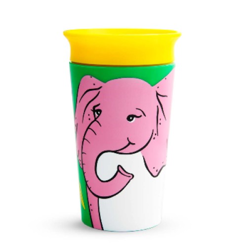 Munchkin Κύπελο 266ml 100% Ανακυκλωμένο με Περιμετρικό Άκρο Miracle 360° WildLove Elephant Ελέφαντας 51932
