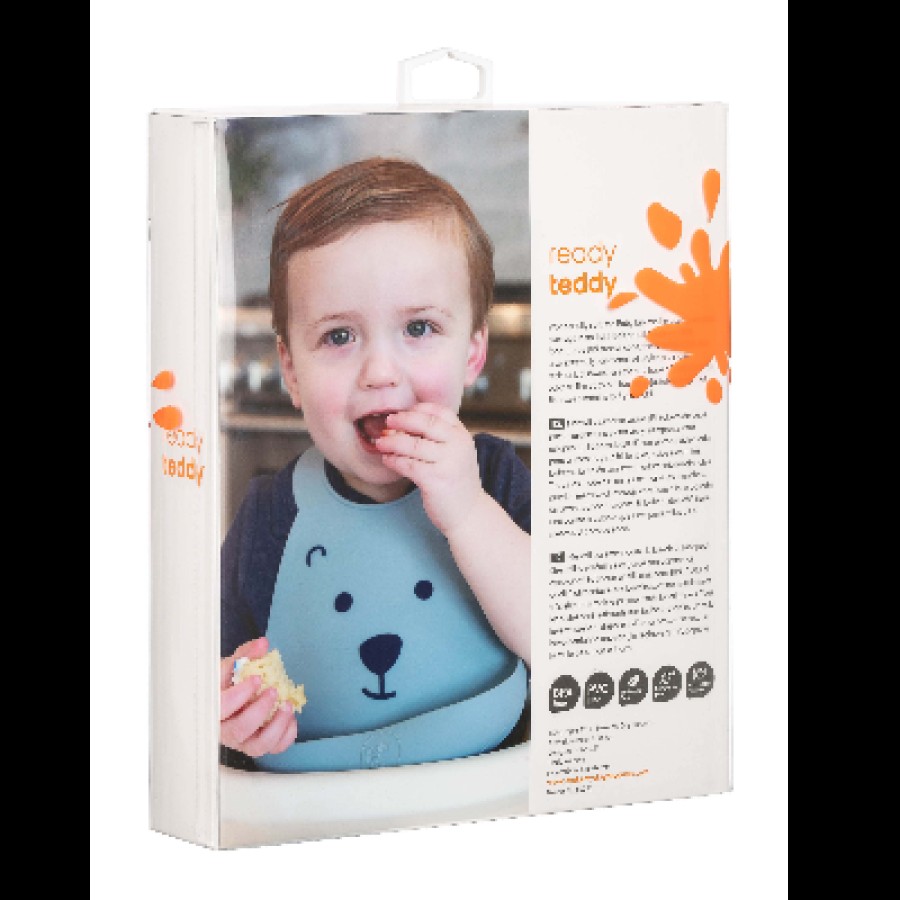 Make my Day Σαλιάρα από BPA free Σιλικόνη 6+ Μηνών BABY BIB BEAR Αρκούδα 70135