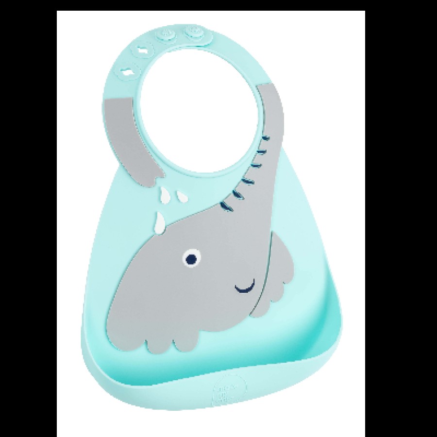 Make my Day Σαλιάρα από BPA free Σιλικόνη 6+ Μηνών BABY BIB Elephant Ελέφαντας 70136
