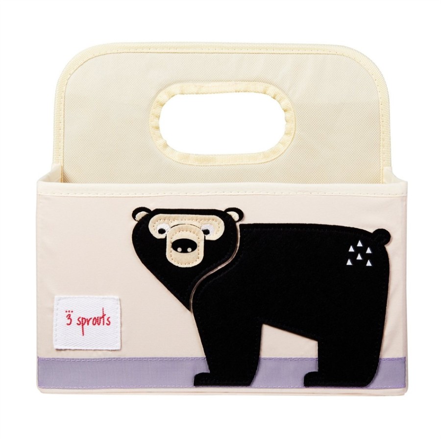 3 sprouts τσάντα-θήκη για πάνες-καλάθι καλλυντικών diaper caddy BEAR 0317-IDOBEA