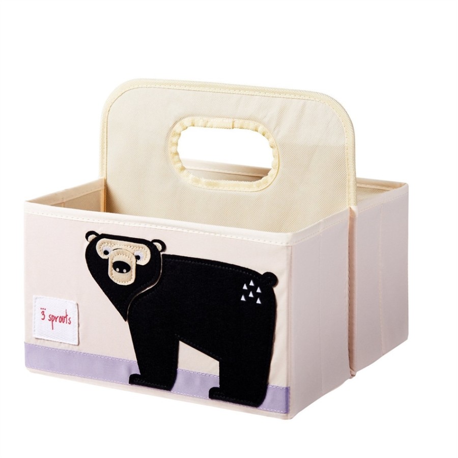 3 sprouts τσάντα-θήκη για πάνες-καλάθι καλλυντικών diaper caddy BEAR 0317-IDOBEA