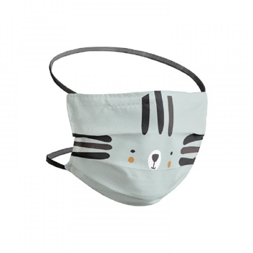 X-TREME BABY Σετ 2 Πλενόμενες Παιδικές Μάσκες Προστασίας από 100% Βαμβάκι 13x13εκ. (3-8 Ετών) Γρκίζα Αρκούδα XT52507756