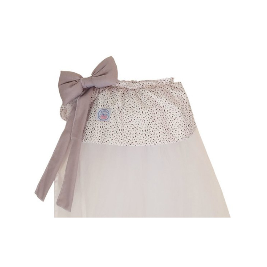 White Box 100% Βαμβακερή Βρεφική Κουνουπιέρα Κούνιας Net MΠΕΖ-ΓΚΡΙ 5206451514393