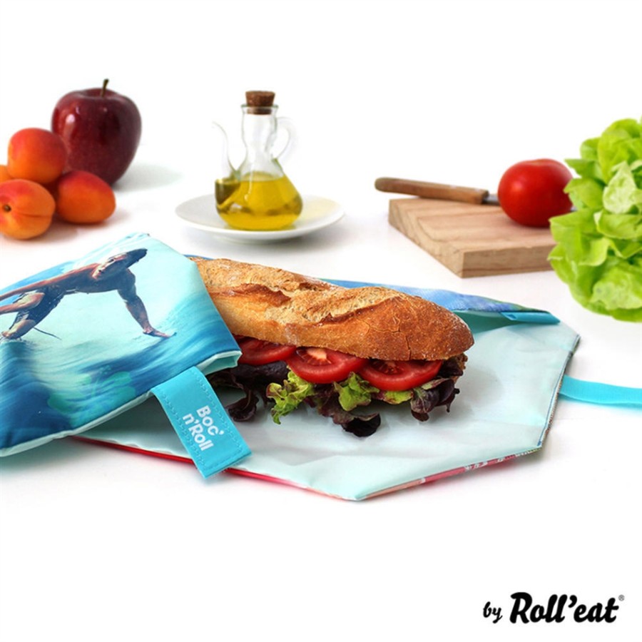 Ecolife Θήκη μεγάλη για Σάντουιτς BOC ‘N’ ROLL SANDWICH WRAP Young - Surf (33-BR-YG003 )