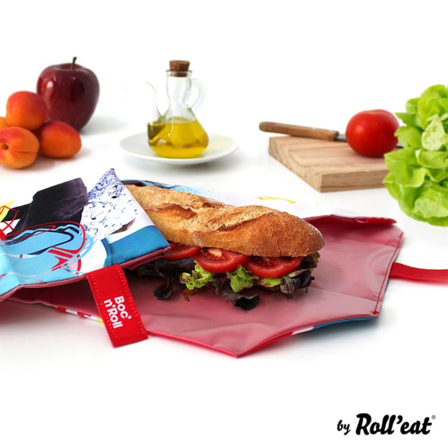 Ecolife Θήκη μεγάλη για Σάντουιτς BOC ‘N’ ROLL SANDWICH WRAP Young - Skate (33-BR-YG004 )