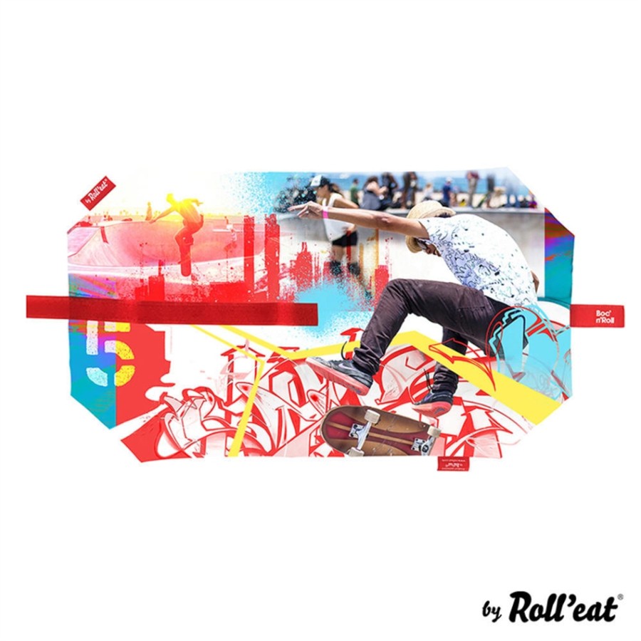 Ecolife Θήκη μεγάλη για Σάντουιτς BOC ‘N’ ROLL SANDWICH WRAP Young - Skate (33-BR-YG004 )