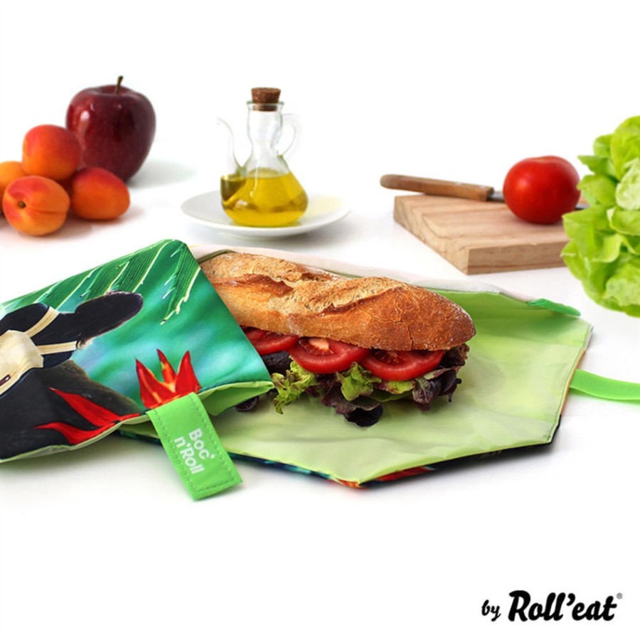 Ecolife Θήκη μεγάλη για Σάντουιτς BOC ‘N’ ROLL SANDWICH WRAP Young - Wild (33-BR-YG002 )