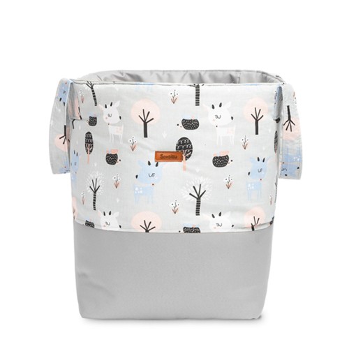 Sensillo  Καλάθι Παιχνιδιών με Σχέδιο Grey Deer Δέντρο & Ζωάκια