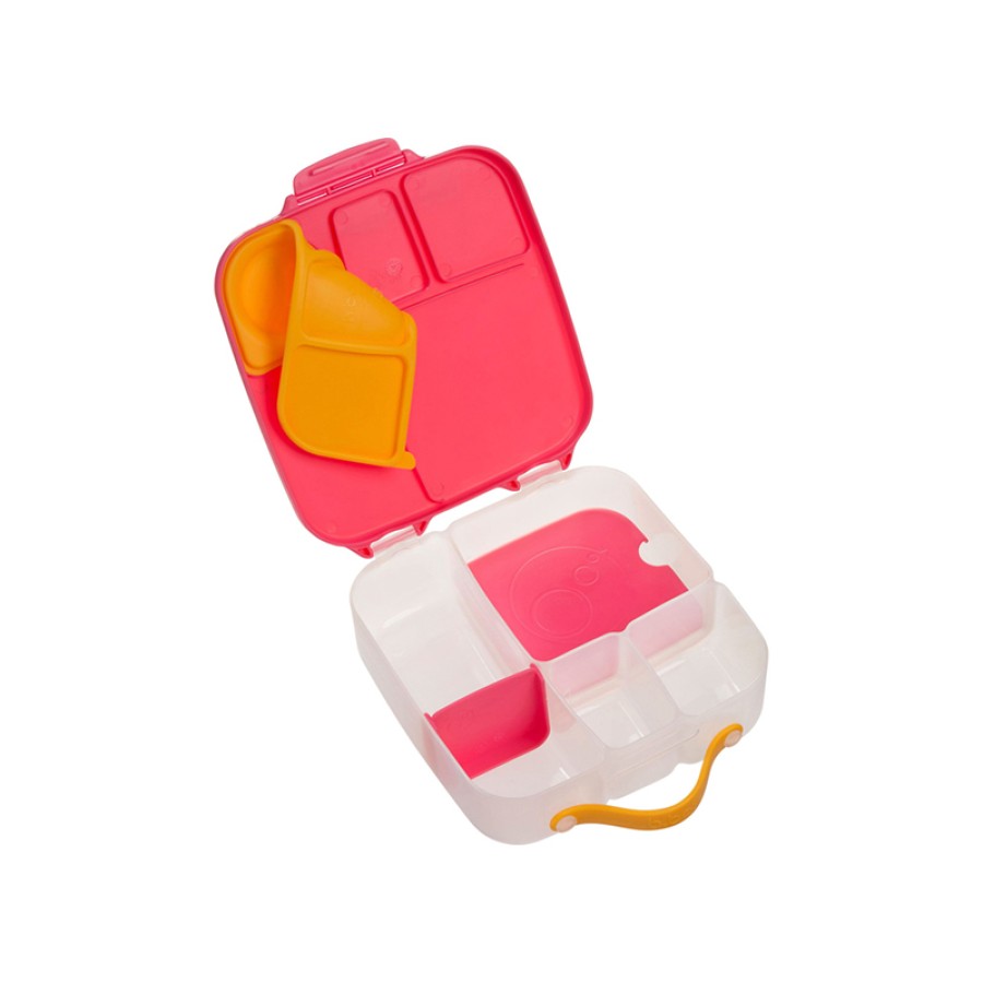 Β.box Φαγητοδοχείο 5 Θέσεων 2L 23.5 x 21.5 x 6.5εκ. Lunch Box Pink Ροζ
