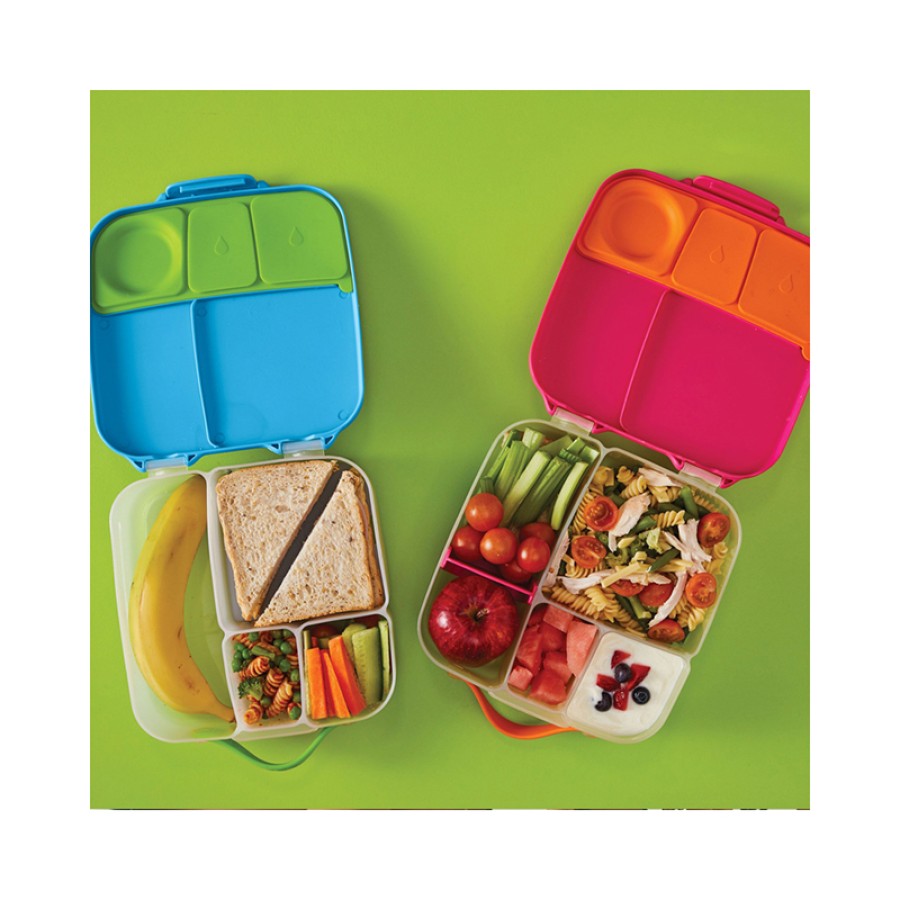 Β.box Φαγητοδοχείο 5 Θέσεων 2L 23.5 x 21.5 x 6.5εκ. Lunch Box Pink Ροζ
