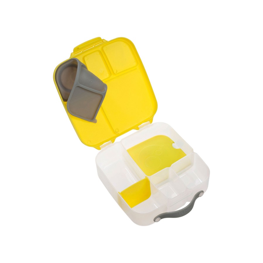 Β.box Φαγητοδοχείο 5 Θέσεων 2L 23.5 x 21.5 x 6.5εκ. Lunch Box Yellow Κίτρινο