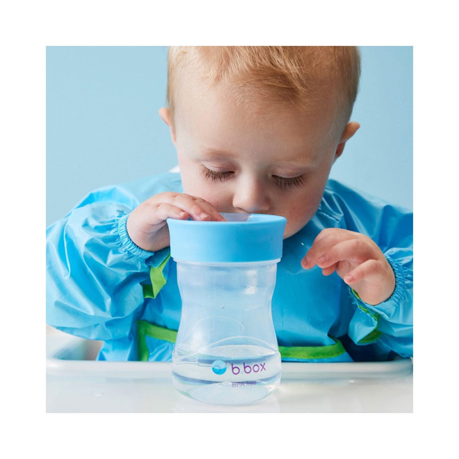 B.box Εκπαιδευτικό Κύπελλο με Πάραθυρο Νερού 240ml Blue Μπλε