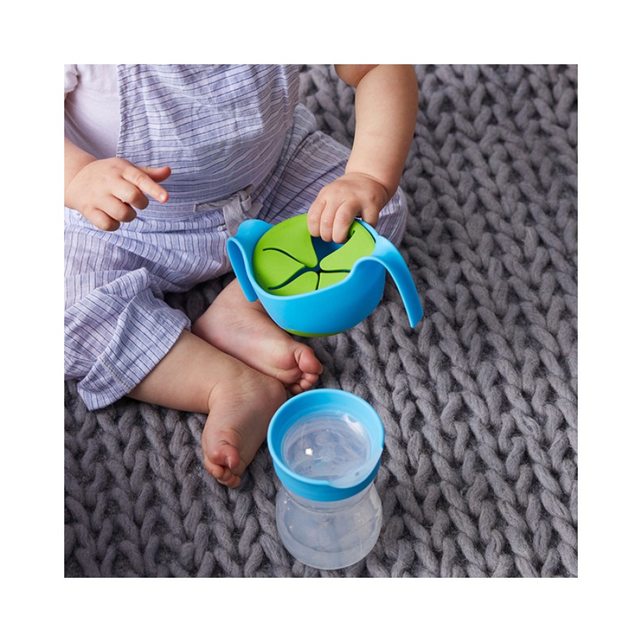 B.box Εκπαιδευτικό Κύπελλο με Πάραθυρο Νερού 240ml Blue Μπλε