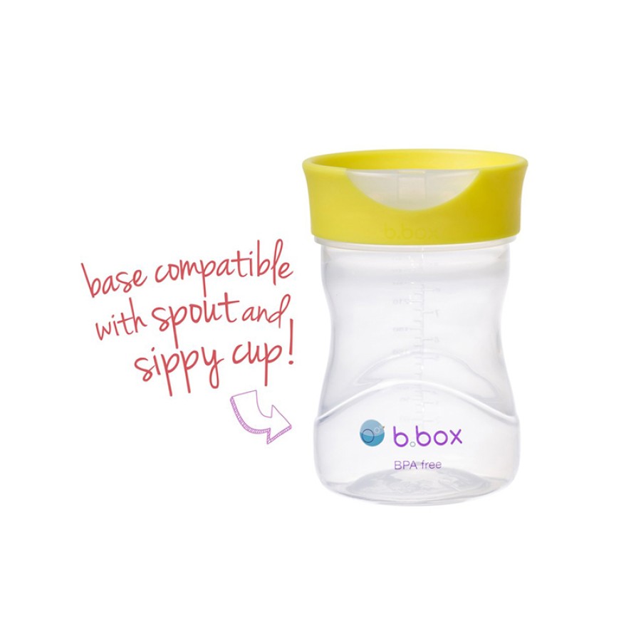B.box Εκπαιδευτικό Κύπελλο με Πάραθυρο Νερού 240ml Lemon Κίτρινο