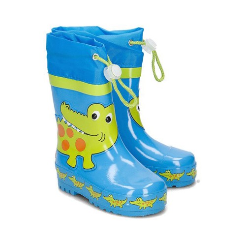 Playshoes Παιδικές Γαλότσες από Φυσικό Καουτσούκ Γαλάζιες με Κροκόδειλο 188596