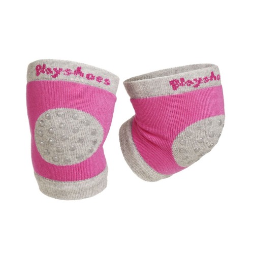 Playshoes Επιγονατίδες Μπουσουλήματος 8-15 Μηνών με Μαξιλαράκι Ροζ-Γκρι 498804