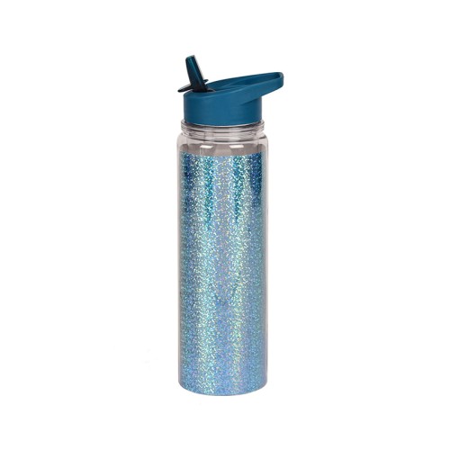 Polar Gear Μπουκάλι-Παγούρι με Καλαμάκι 520ml με Στρας Shimmer Tritan Μπλε 15201263