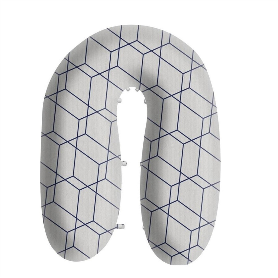 Greco Strom Μαξιλάρι Θηλασμού Comfort 3-σε-1 Honey Comb Grey  VRE.THE.3I1.AGR