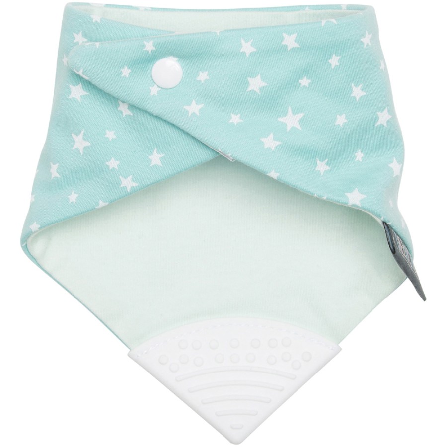 Cheeky Chompers  Σαλιάρα με Μασητικό Σιλικόνης Sage Stars 88059
