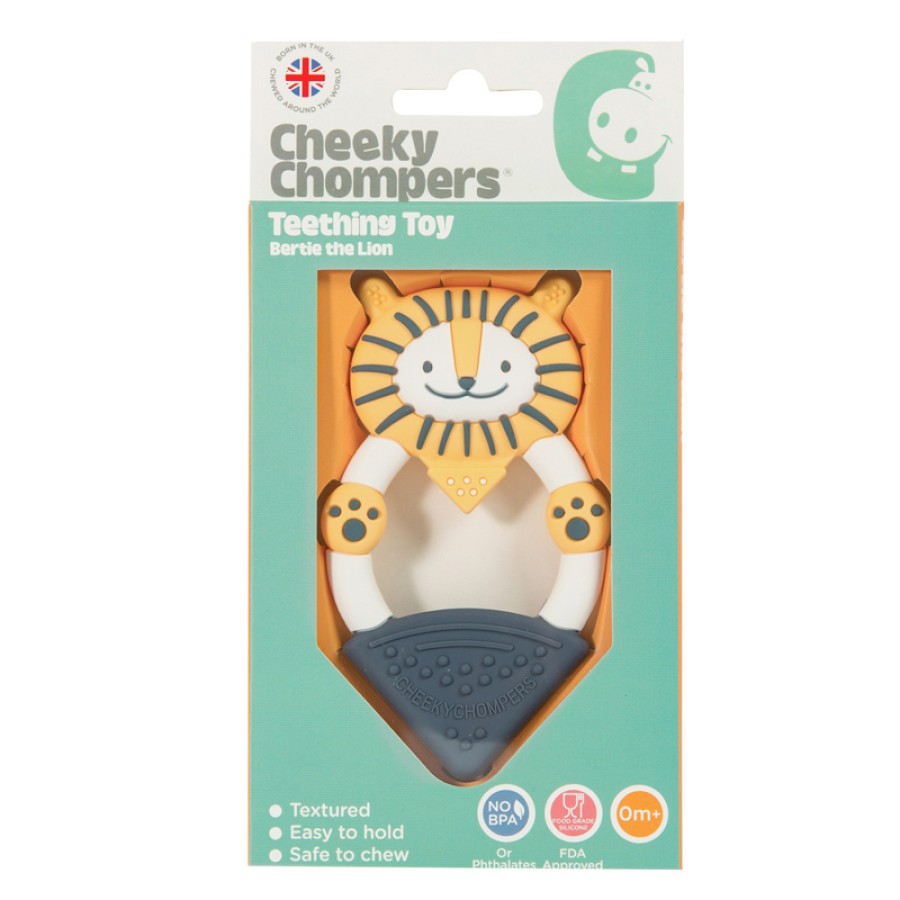 Cheeky Chompers Μασητικό Σιλικόνης Cheeky Tethers Bertie το Λιοντάρι 88567