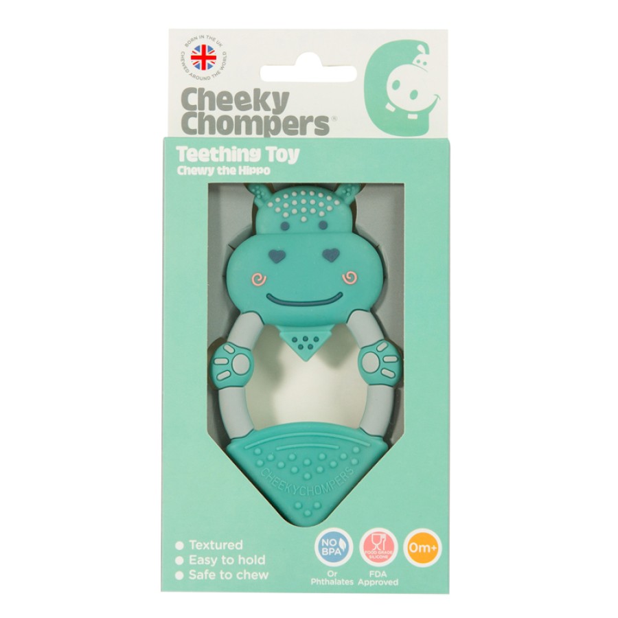 Cheeky Chompers Μασητικό Σιλικόνης Cheeky Tethers Chewy ο Ιπποπόταμος 88568