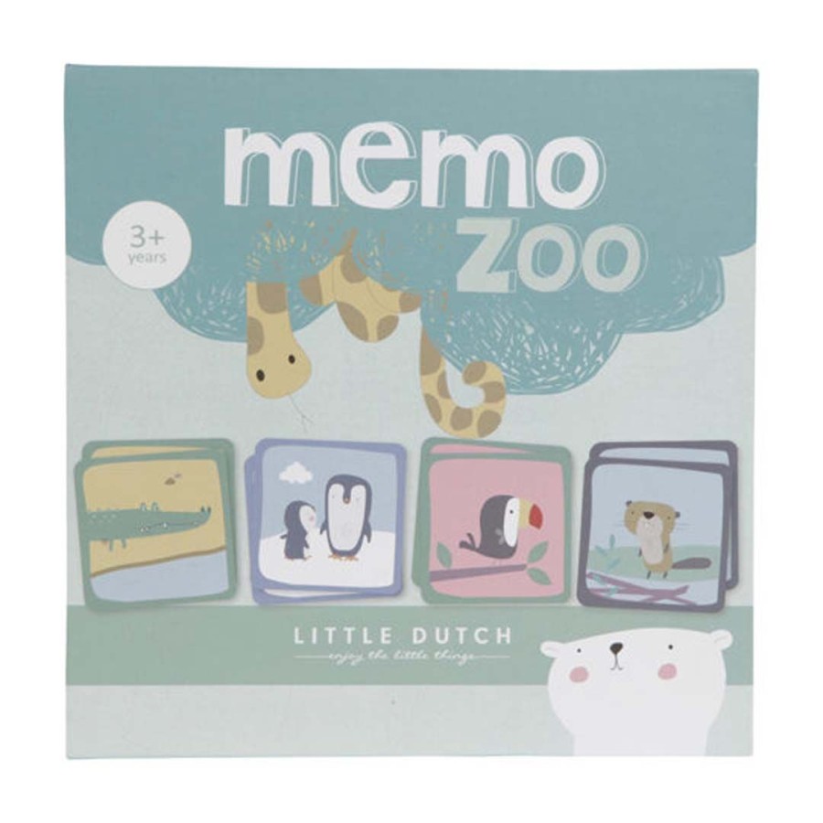 Little Dutch Memo Zoo Παιχνίδι Μνήμης με Κάρτες με Ζωάκια LD4447