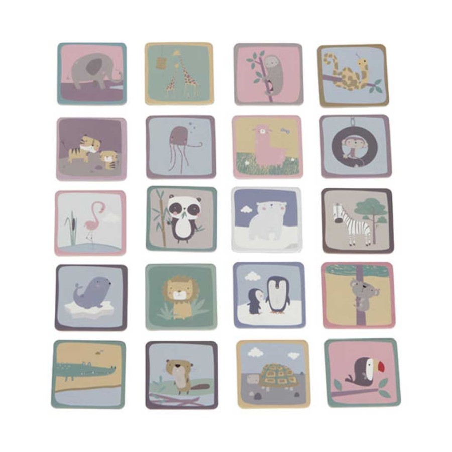 Little Dutch Memo Zoo Παιχνίδι Μνήμης με Κάρτες με Ζωάκια LD4447