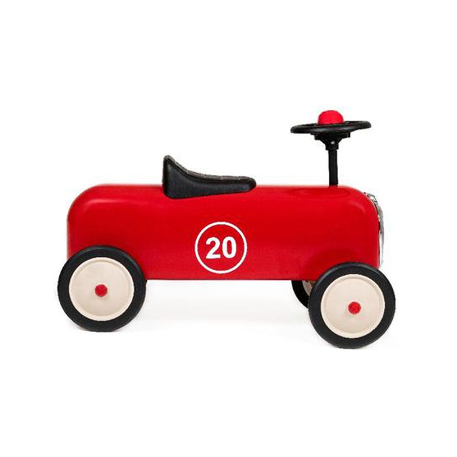 Baghera Τροχήλατο Aυτοκίνητο Retro Αισθητικής New Racer Κόκκινο Β116815