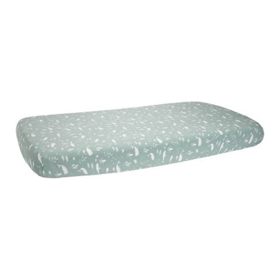 Little Dutch Βαμβακερό Σεντόνι με Λάστιχο 70x140εκ. Ocean Mint LD10520610