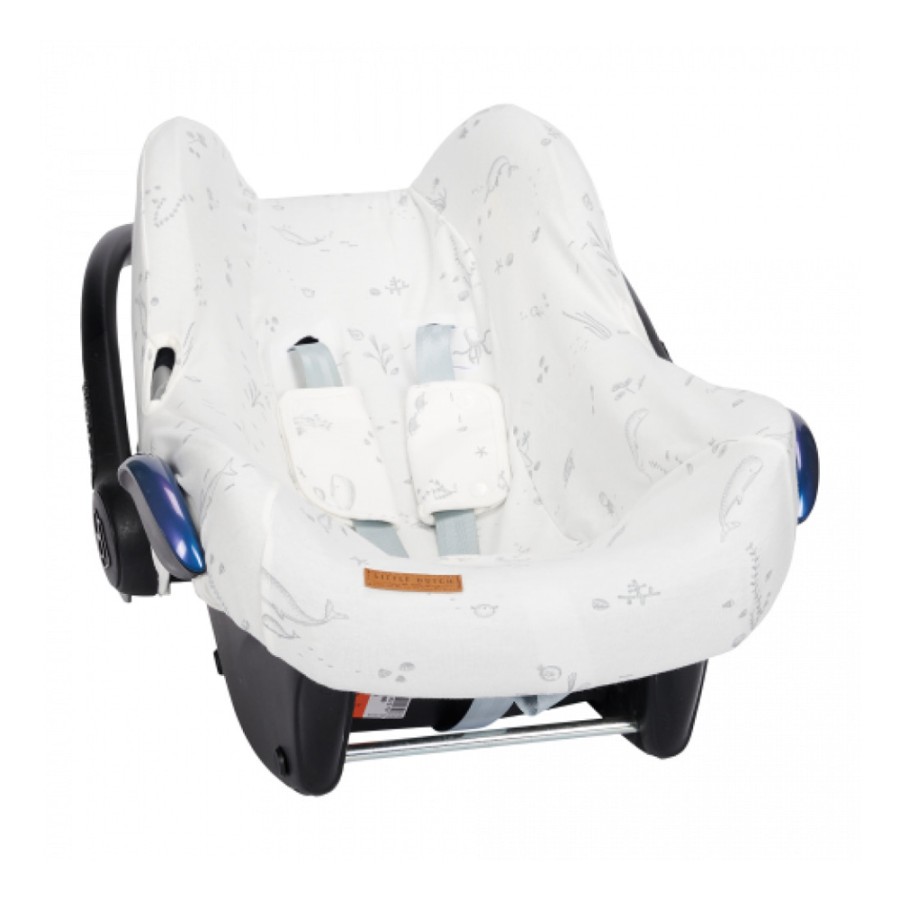 Little Dutch Κάλυμμα για Κάθισμα Αυτοκινήτου 0+ 60x40x2εκ. Ocean White LD40420690