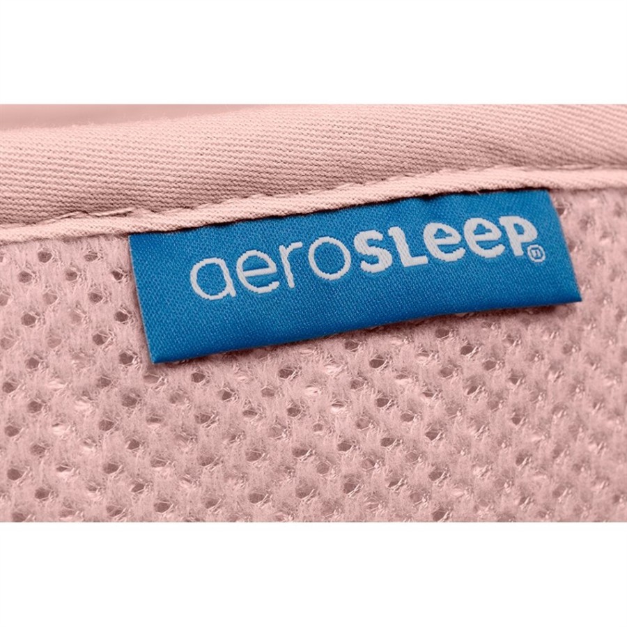 Aerosleep-Αεριζόμενη Αντιαλεργική  Προστατευτική πάντα κρεβατιού-κούνιας(ABU-120-060) pink
