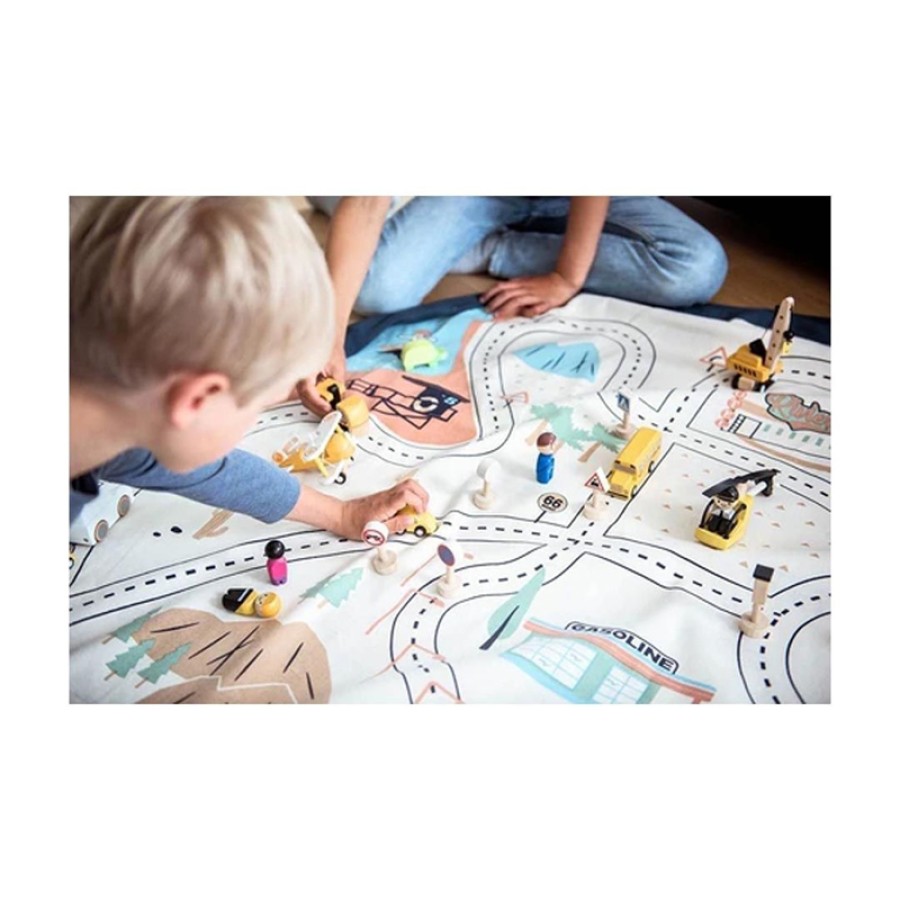 PLAY & GO Στρώμα Παιχνιδιού-Τσάντα 2 σε 1 Ø140εκ. L.A. Roadmap PG301084
