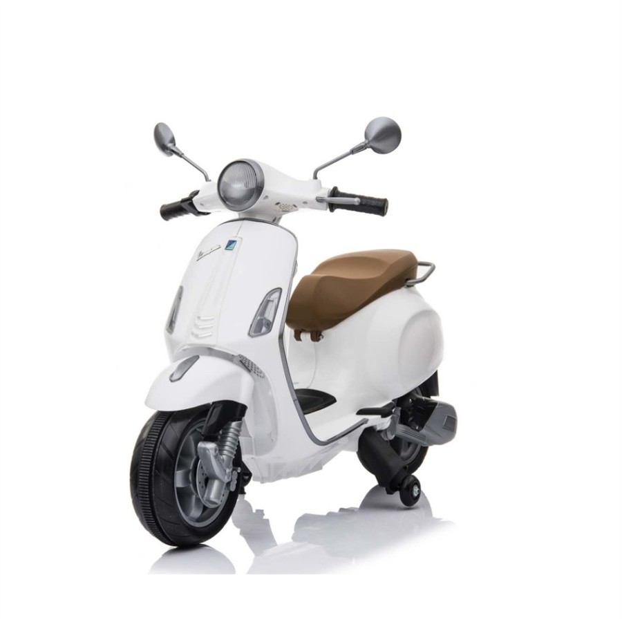 ZITA TOYS ΗΛΕΚΤΡΟΚΙΝΗΤΗ ΠΑΙΔΙΚΗ VESPA LICENSED PIAGGIO VINTAGE 12V AΣΠΡΗ με Τηλεκατεύθυνση 017.728W