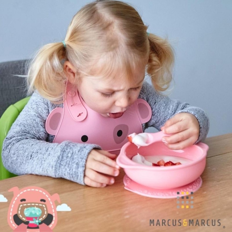Marcus & Marcus Μπωλ Σιλικόνης Με Βεντούζα & Καπάκι 