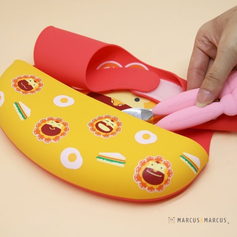 Marcus & Marcus Σαλιάρα Σιλικόνης με Velcro Λαιμού & Χούφτα 