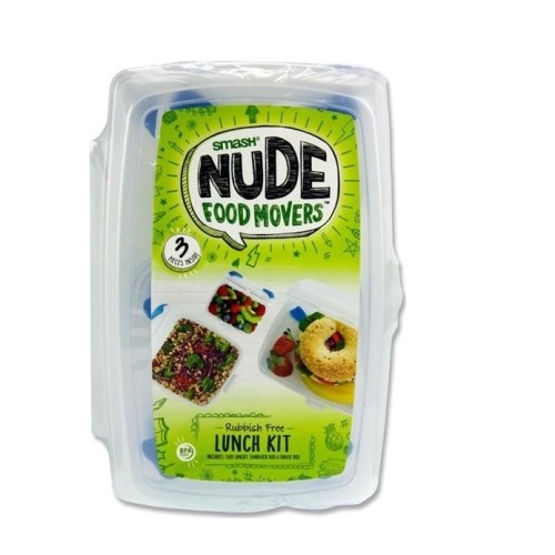 Smash  σετ 3 φαγητοδοχεία NFM SLIM RUBBISH FREE LUNCH  S6526850blue